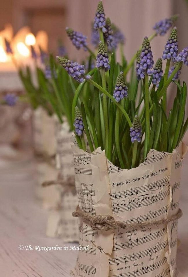 Vintage Pages Purple Florals