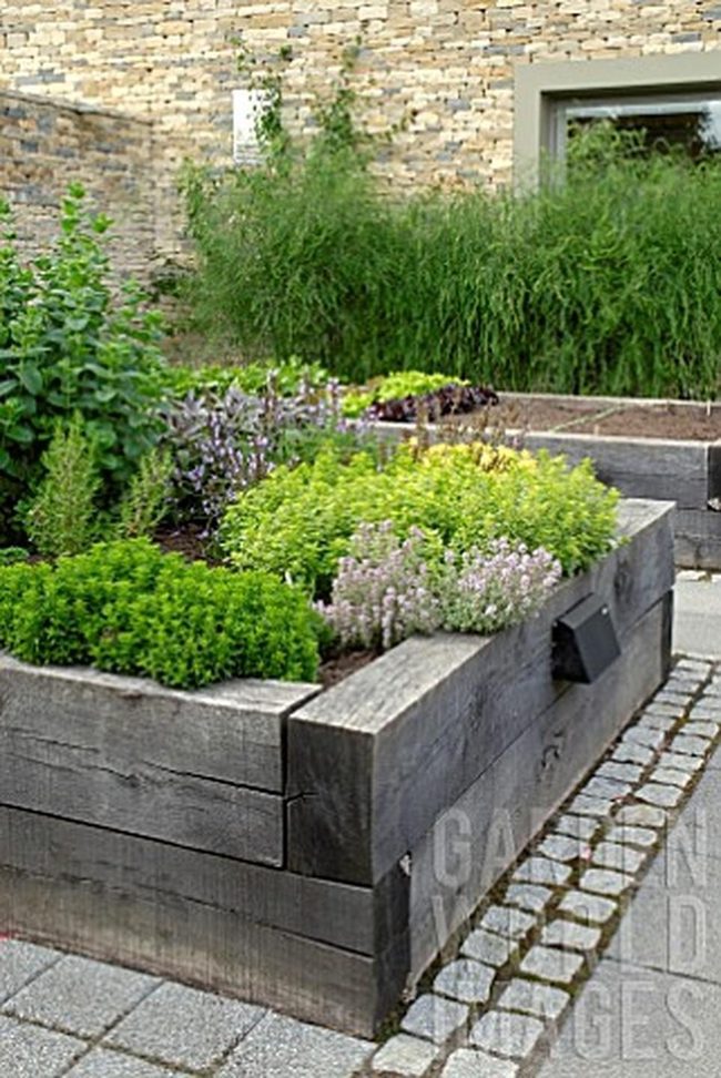 Layered Green Beds On Stone