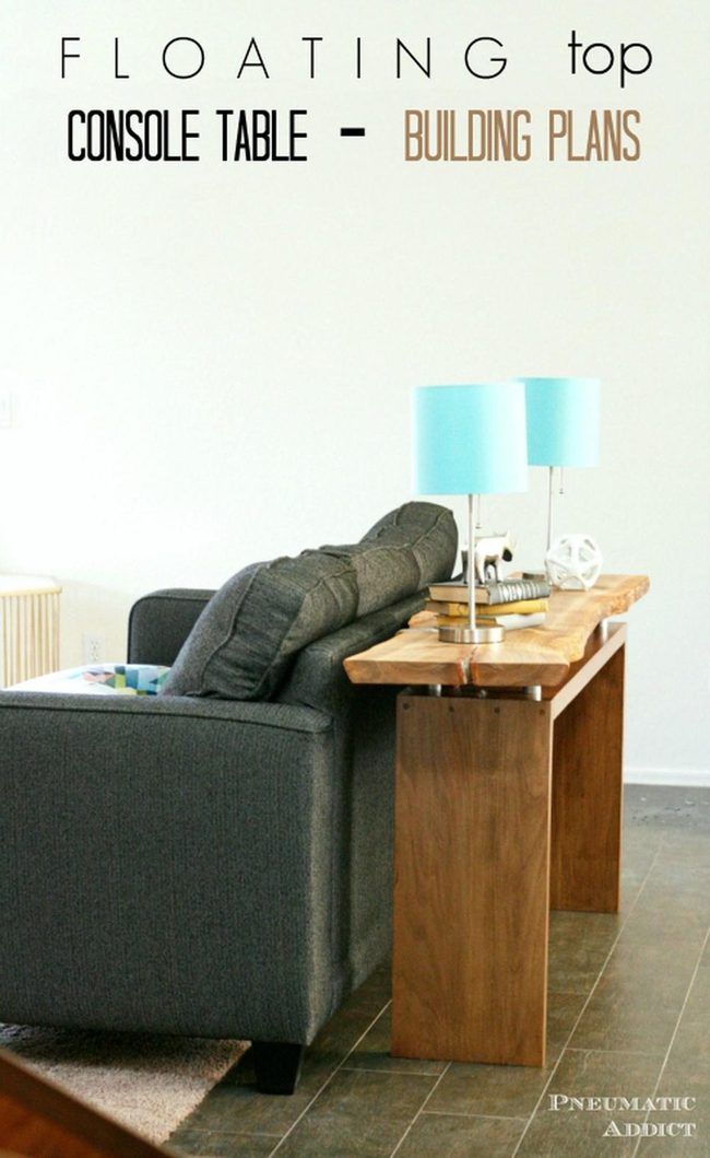 Gray Sofa, Blue Lamp Minimalist