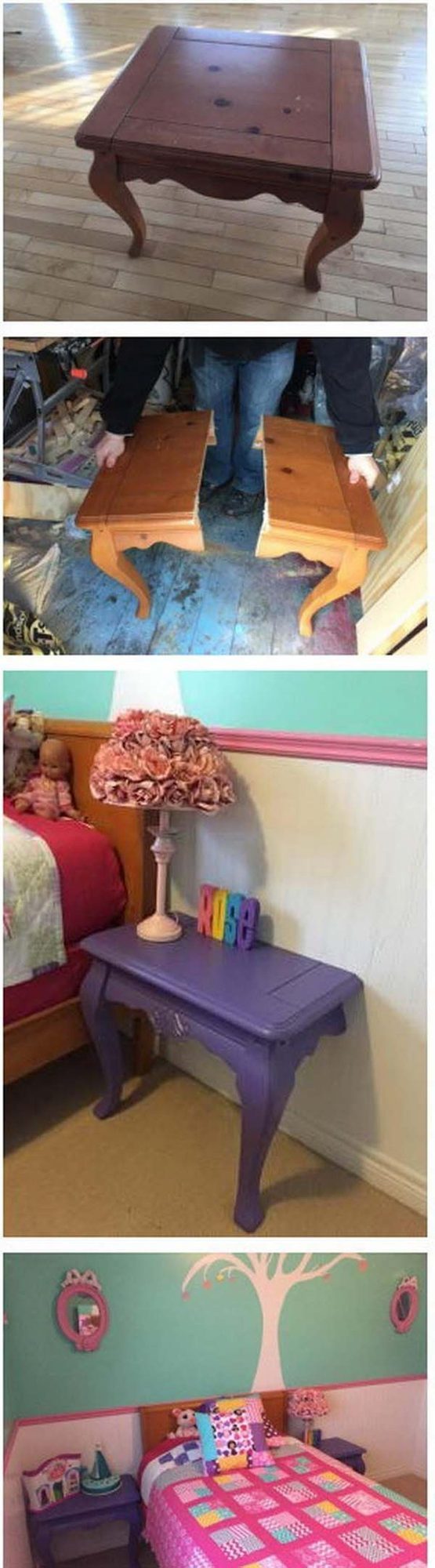 Split Nightstands, Double Function