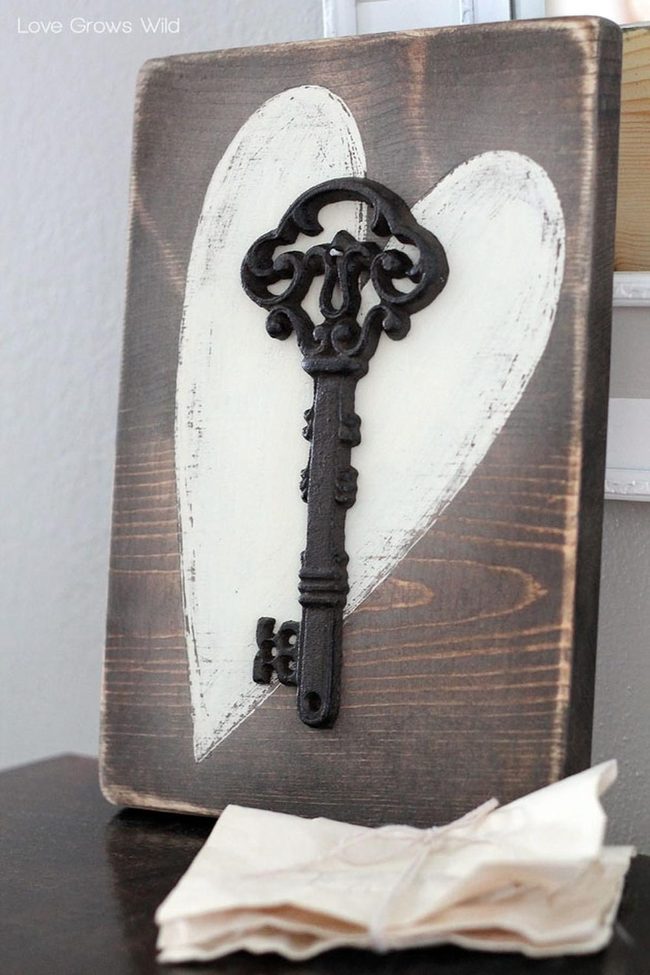 Weathered Wood Love Letters
