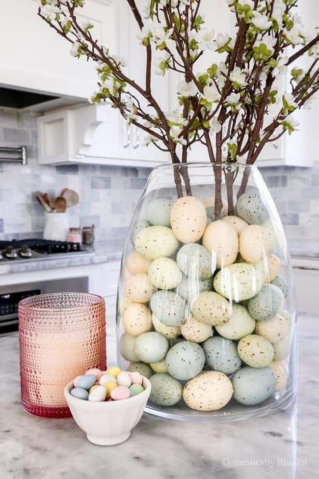 Painted Egg Flower Vessels