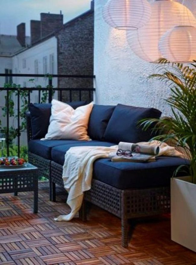 Navy Wicker Retreat