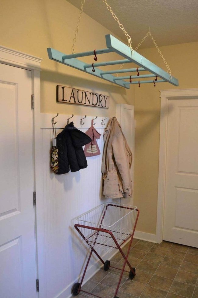 Ceiling Ladder Storage Solution