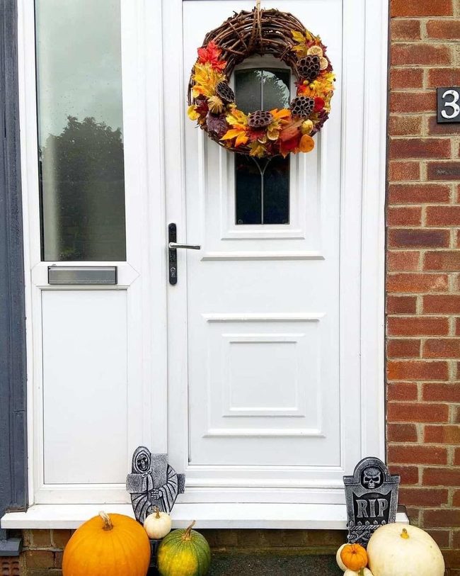 Autumn Grapevine Wreath Entry