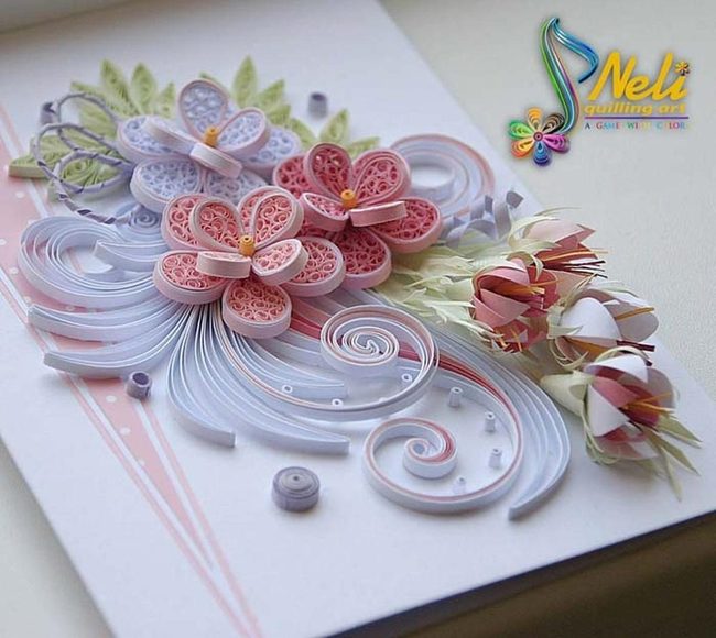 Pastel Floral Paper Art