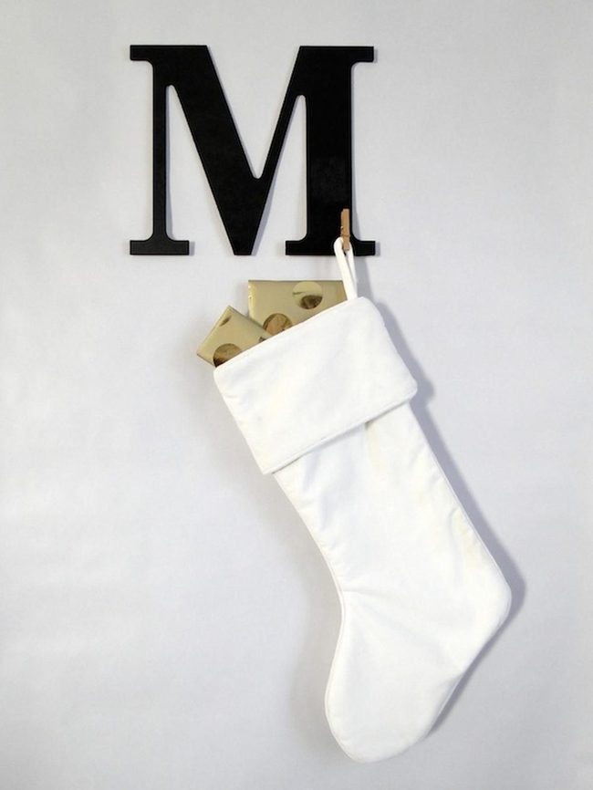 Black Letter M Statement