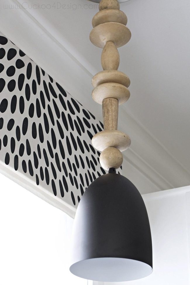 Black, White, Wood Geometry