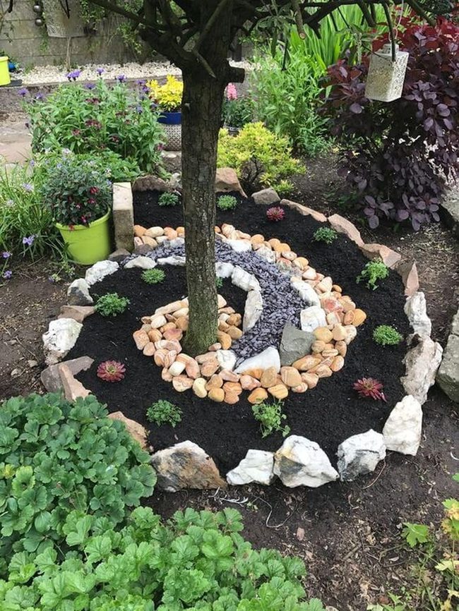 Stone Spiral Garden Center