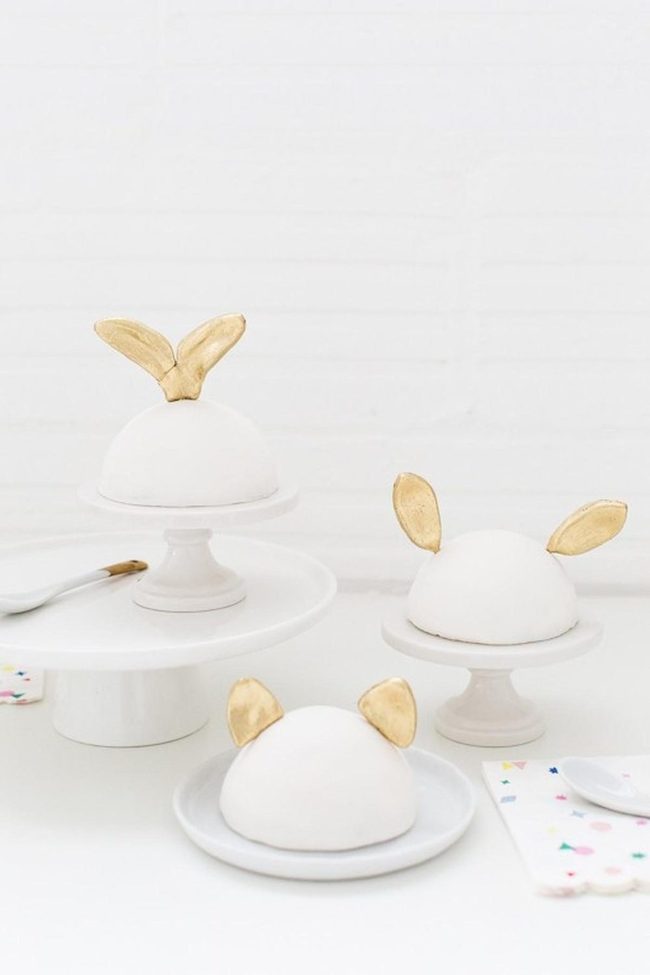 Golden Dome Cake Sculptures