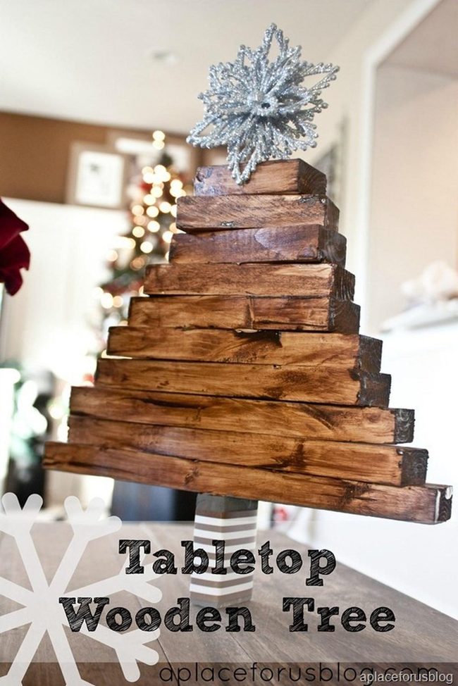 Wooden Trees Shimmer Gold