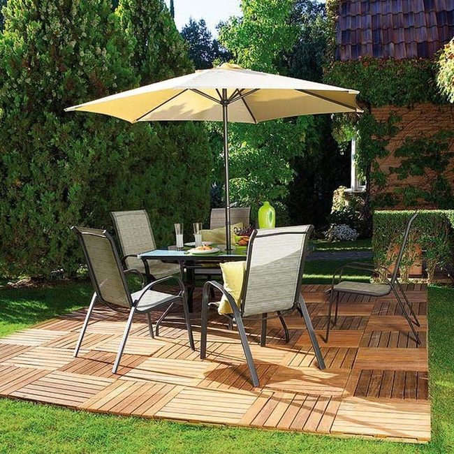 Warm Wood Patio Gathering