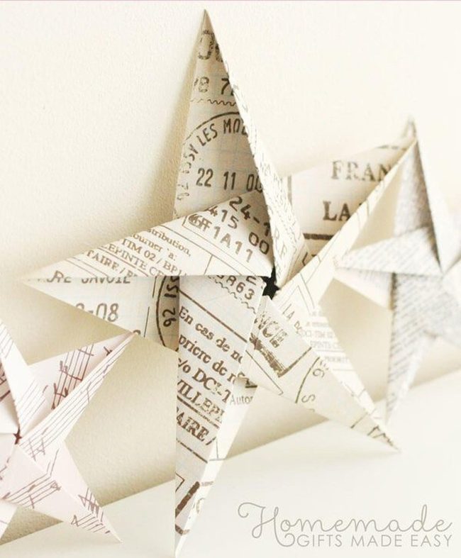 Recycled Paper Stars Bunting