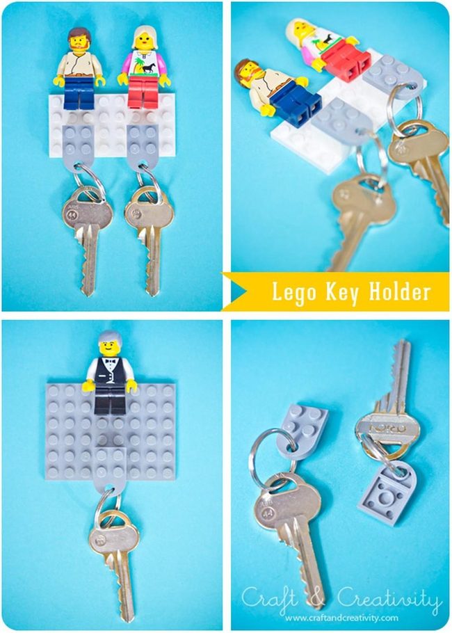 Lego Minifigure Key Holders Blue