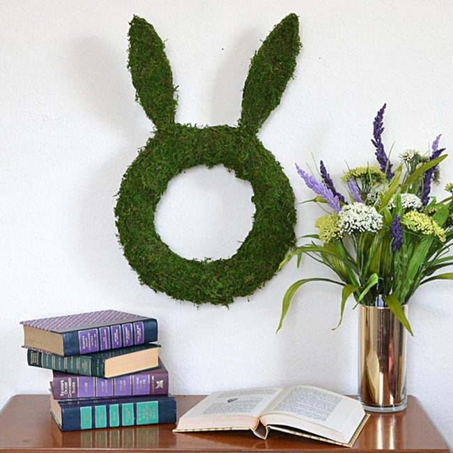 Green Moss Bunny Wreaths