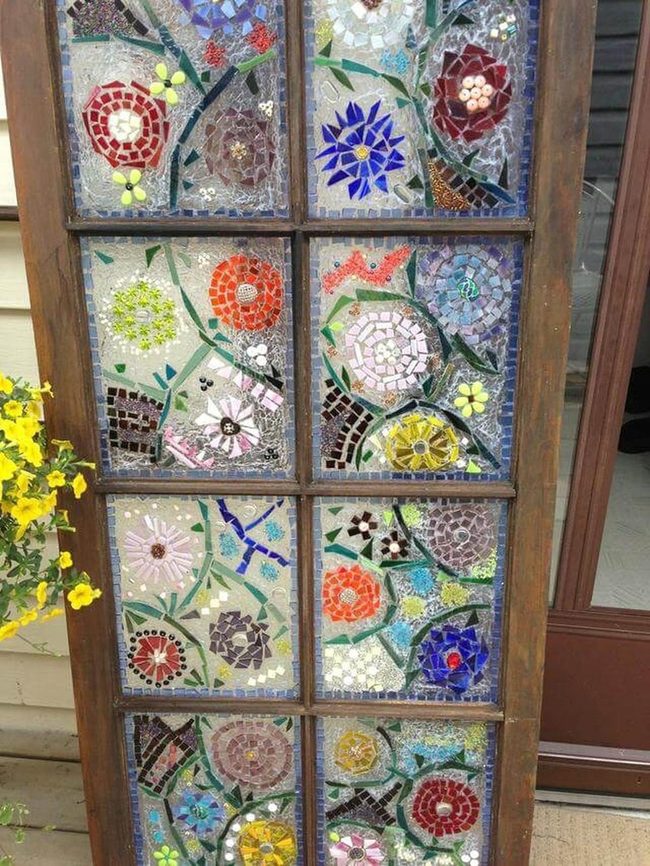 Ceramic Mosaic Floral Garden