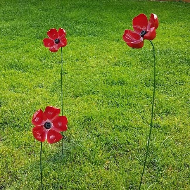 Crimson Recycled Garden Blooms