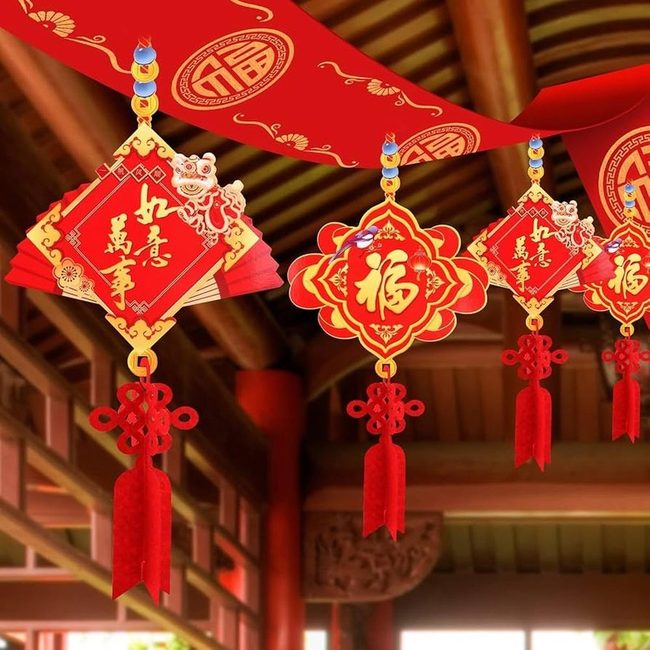 Crimson Gold Traditional Ornaments