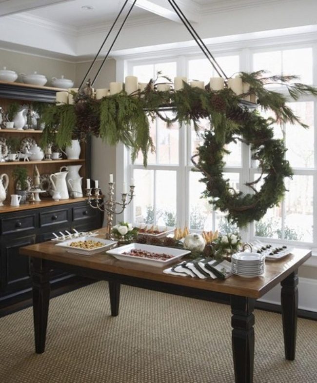 Hanging Fixture Green Dining