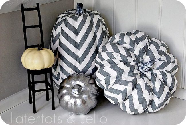 Black And White Striped Pumpkins
