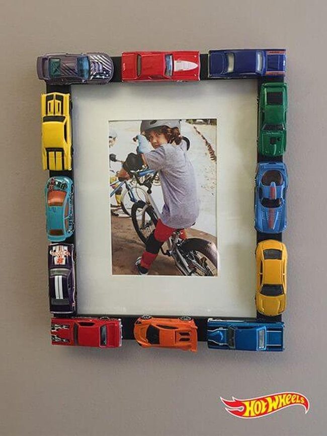 Toy Car Photo Frame Rainbow