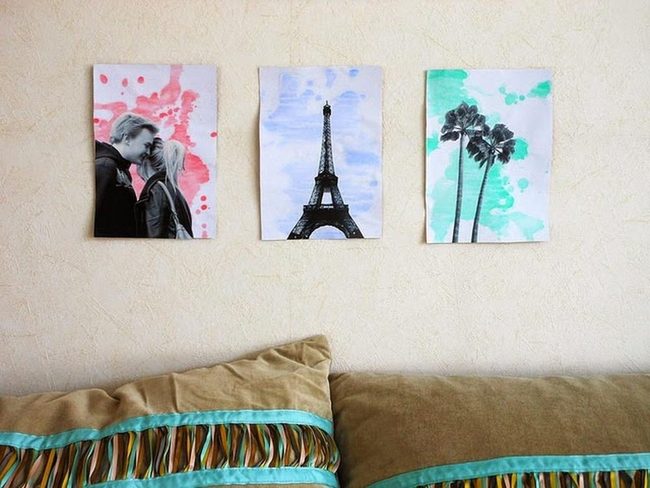 Colored Backdrops Behind Photographs