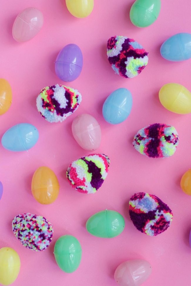 Pastel Plastic Easter Eggs Pop