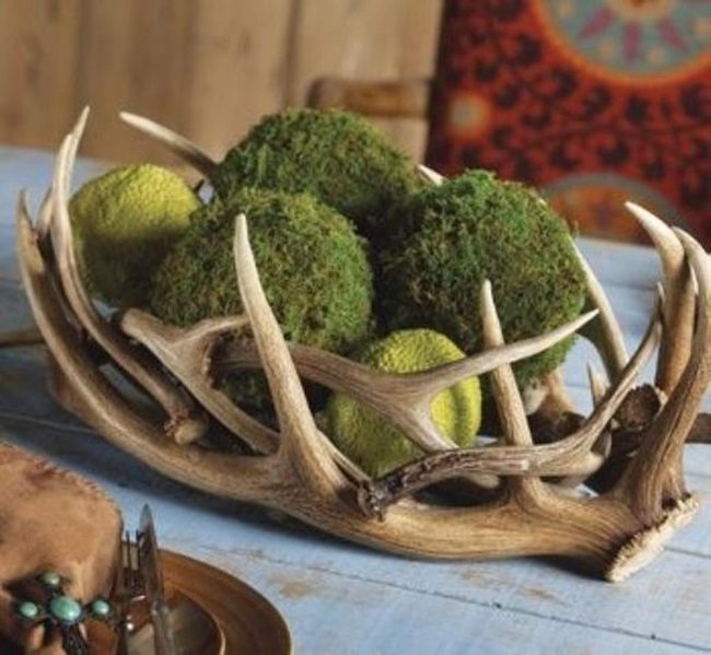 Antlers And Moss-Green Accents