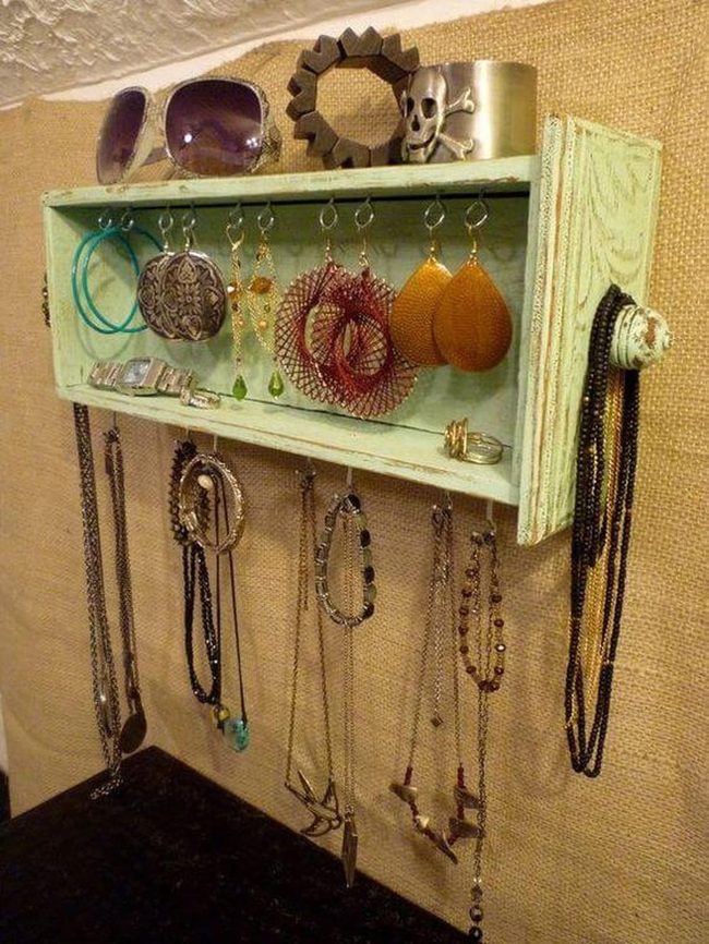 Weathered Wood Sunglasses Organizer
