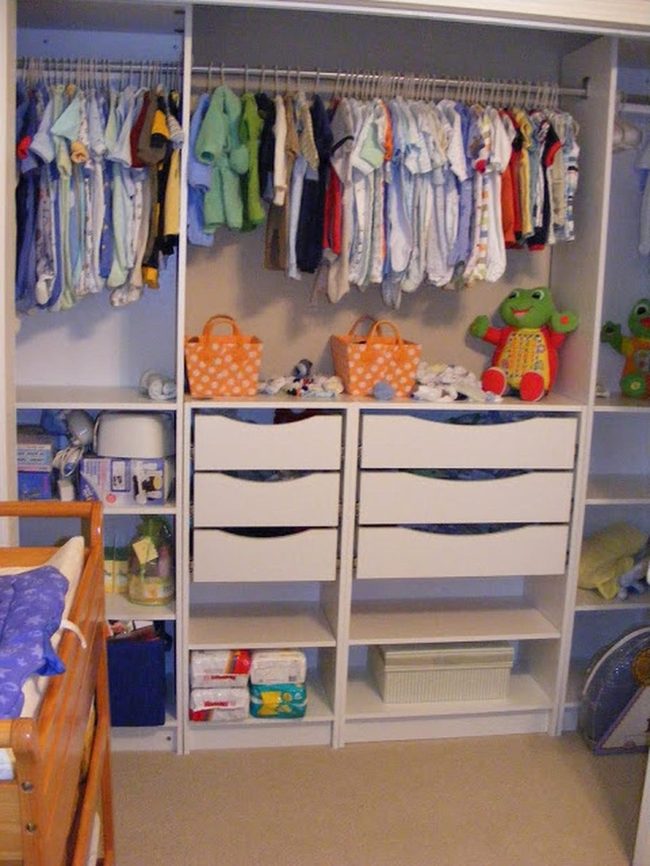 Orange Polka Dot Baby Storage