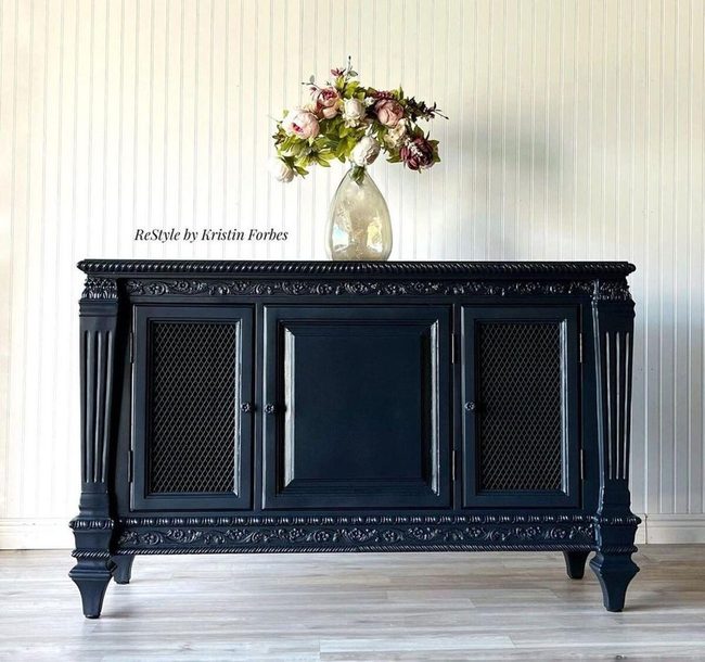 Black Gloss Vintage Buffet