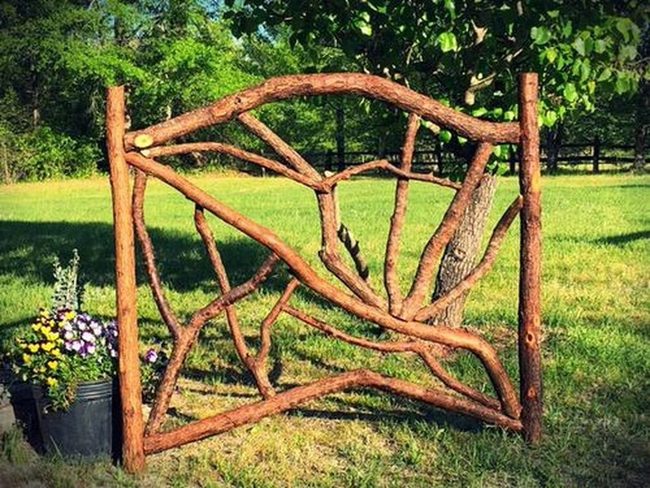 Handwoven Willow Garden Gates