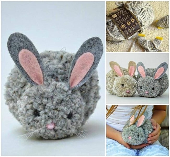Soft Yarn Bunny Balls