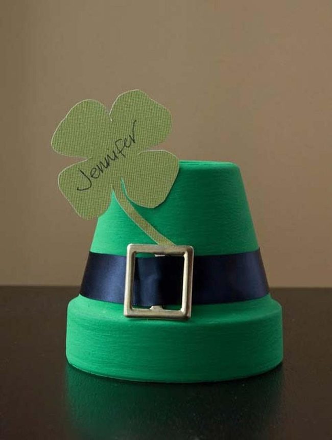 Green Pot Place Card Markers