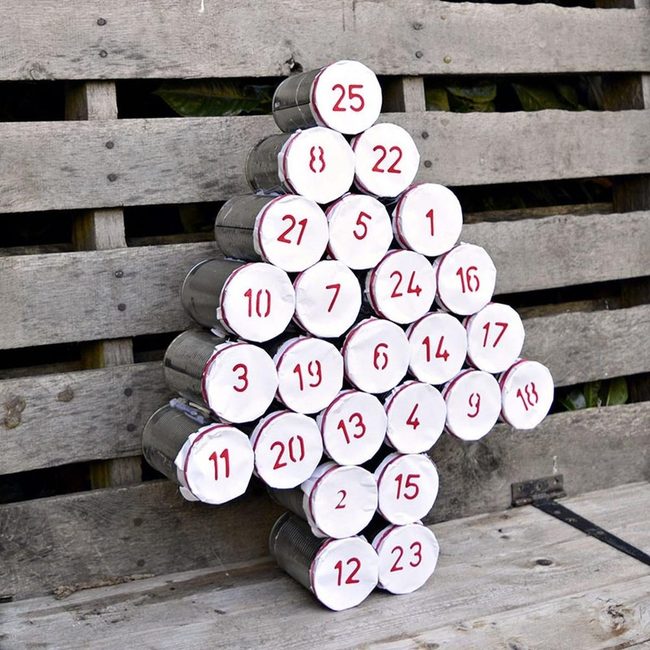 Silver Pyramid Advent Calendar