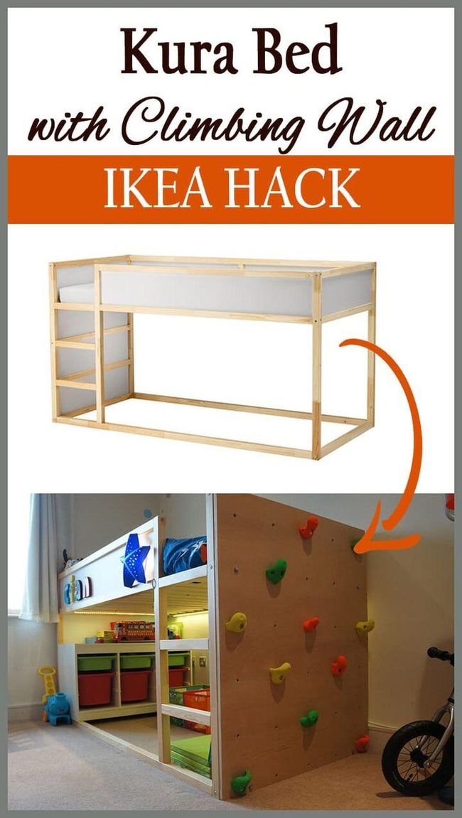 Kids' Climbing Bed Wall