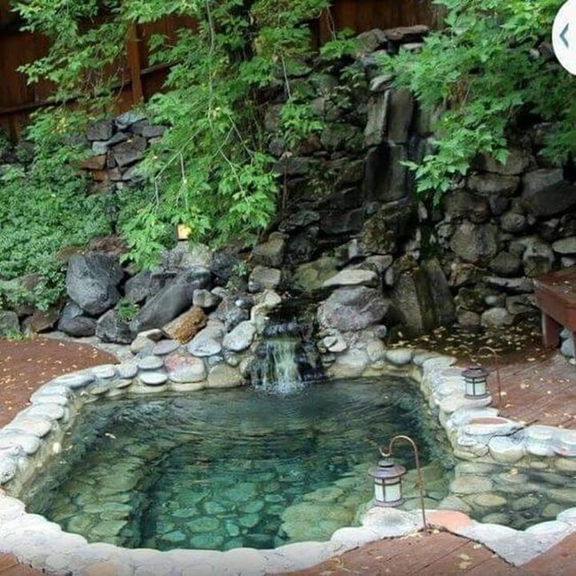 Stone Pool Garden Oasis