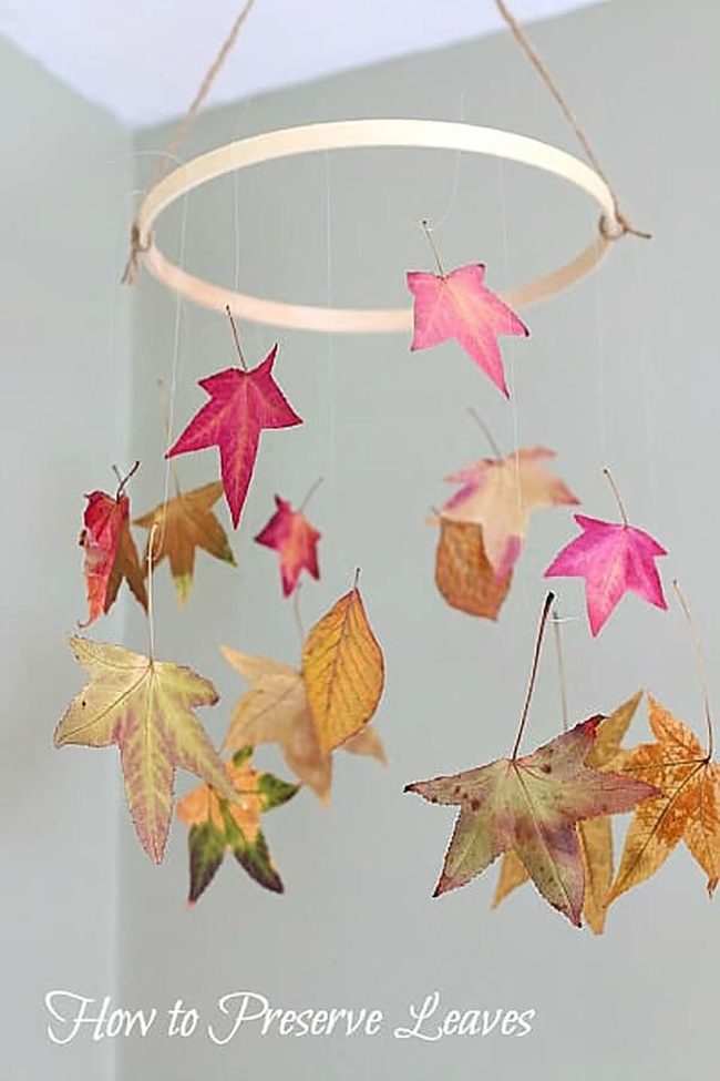 Dried Leaf Bead Chandelier
