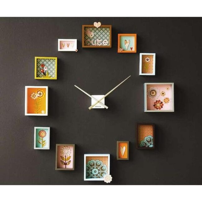 Colorful Floral Wall Clock