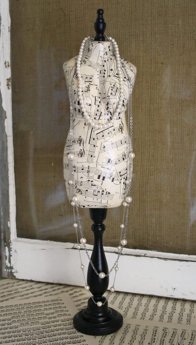 Paper Mache Jewelry Stand