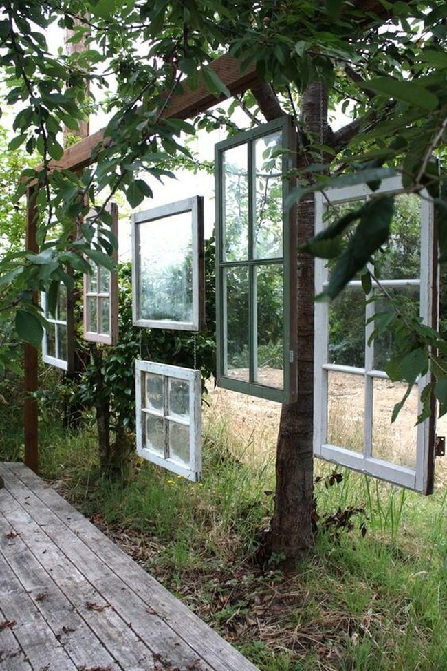 Weathered Window Garden Wall