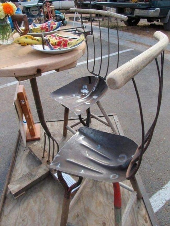 Vintage Tool Garden Seating