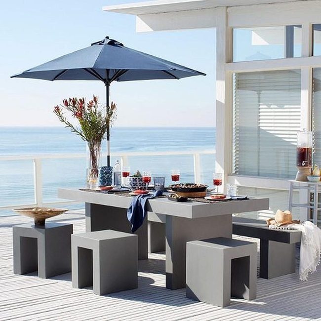 Navy Canopy Waterside Dining