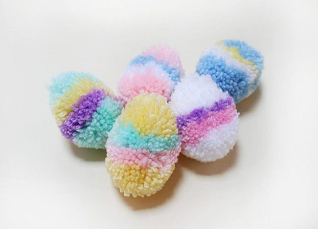 Pastel Yarn Spheres