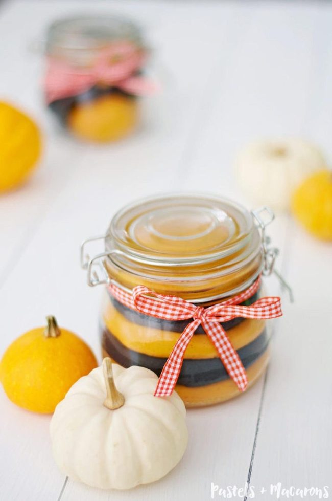 Layered Harvest Jars Orange