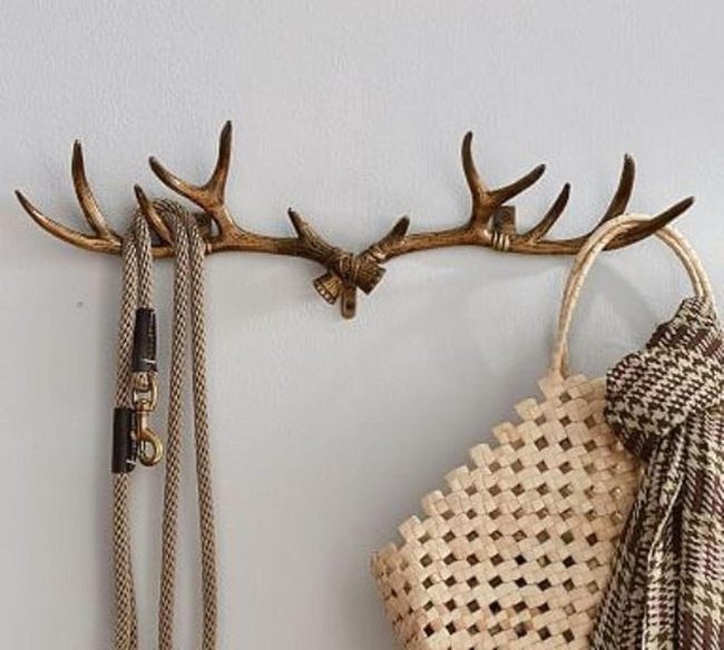 Bronze Antler Wall Hooks