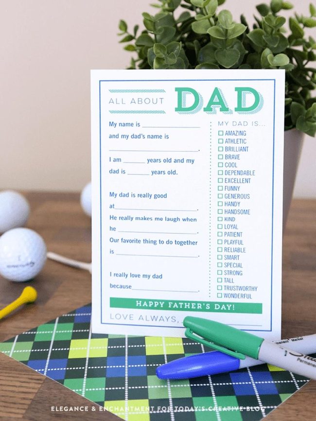 Green Checkboxes For Dad