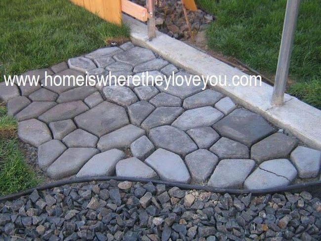 Gray Stone Garden Path