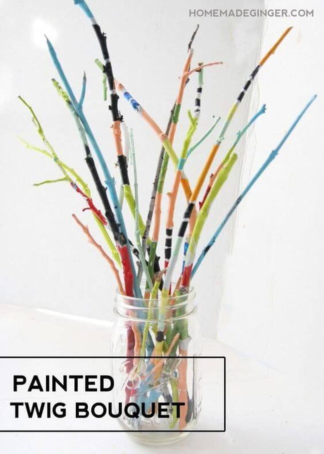 Painted Branches In Bold Colors