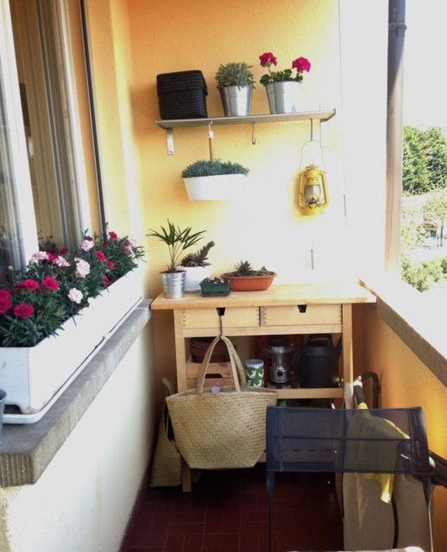 Yellow Balcony Garden Nook